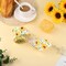 Sunflower Wired Edge Ribbon Set – Yellow & White Floral Craft Ribbon, 2 Rolls (20 Yards Total) for Spring DIY Crafts, Wreath Making, Bow Making, Gift Wrapping & Wedding Party Decorations
